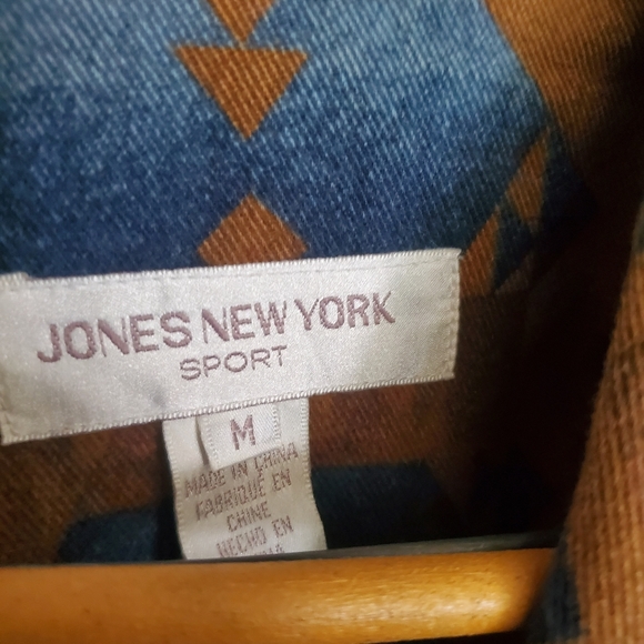 Jones New York Sport Oversized Navajo Print Coat Blazer - Picture 3 of 6
